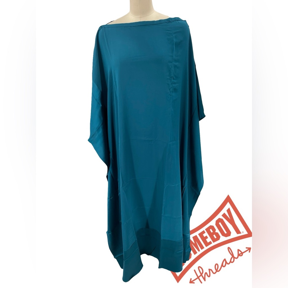 Ocean+Main Teal Kaftan Dress